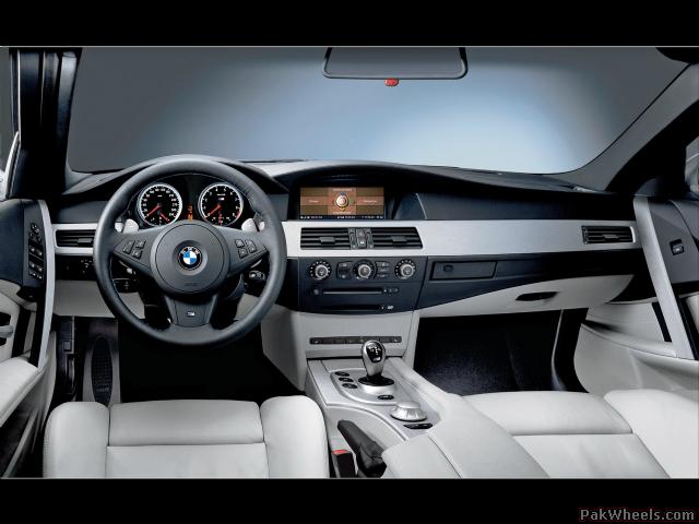 Interior of BMW M5.