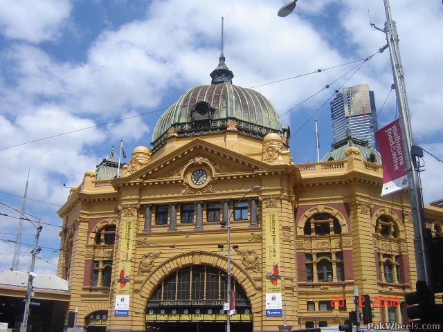 Back side of Flinders Street Station